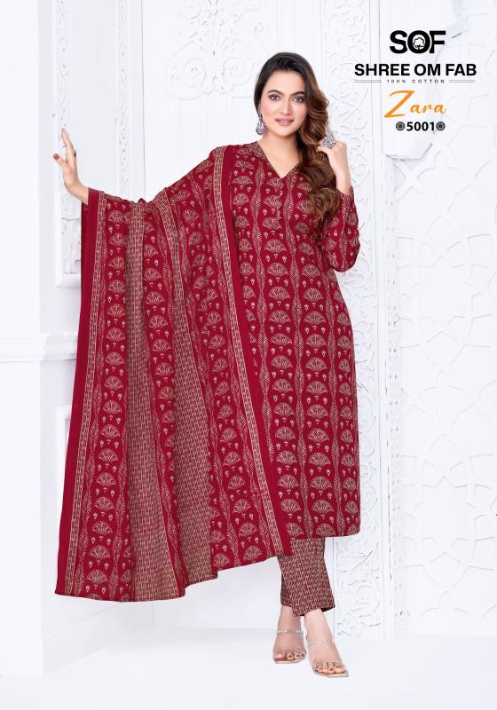Sof zara vol-5 wholesale cotton dress materials new catalogue
